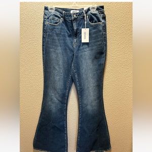 Blue bootcut flare jeans